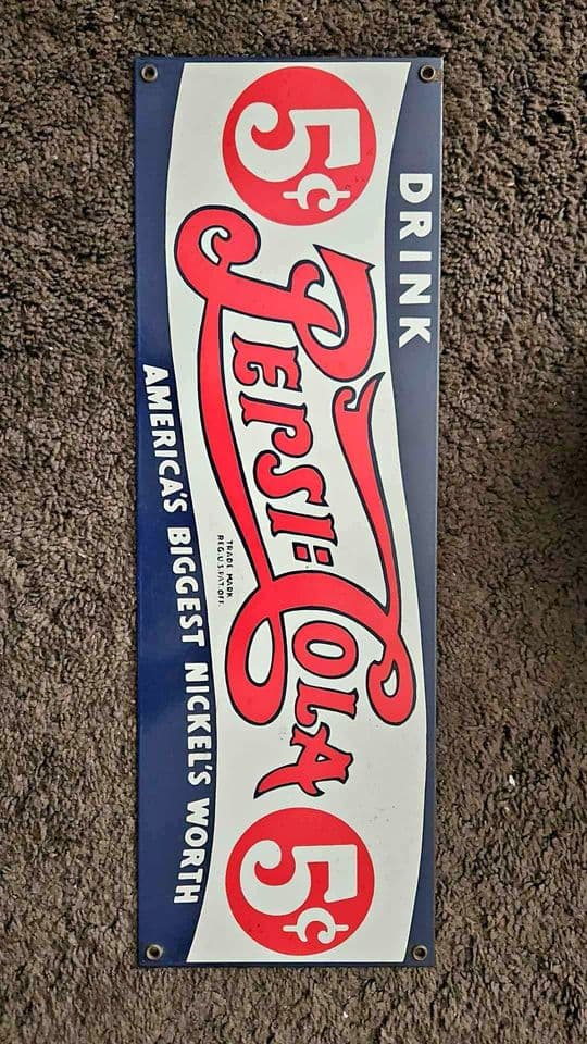 Vintage Pepsi Sign Ande Rooney