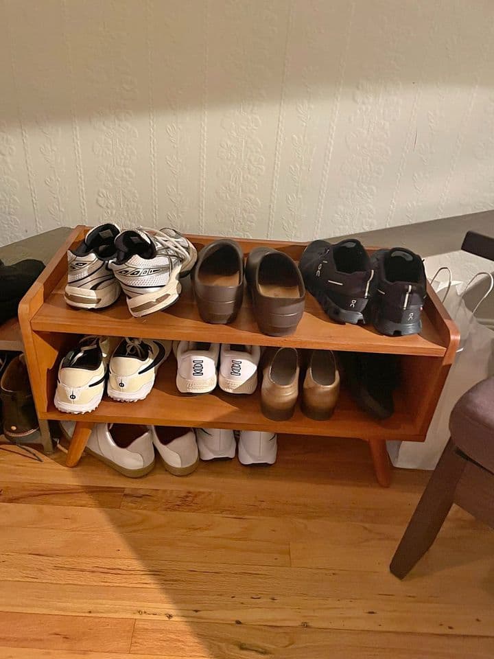 West Elm Mid Century Shoe Rack