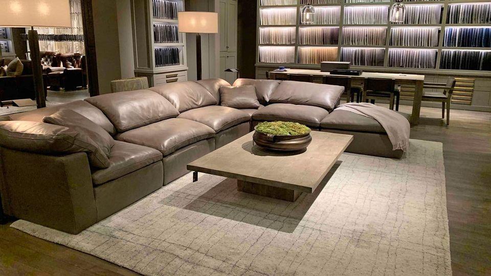 5 Piece LEATHER Cloud Couch RH dupe