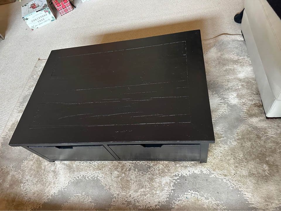 RH Restoration Hardware Storage Coffee Table