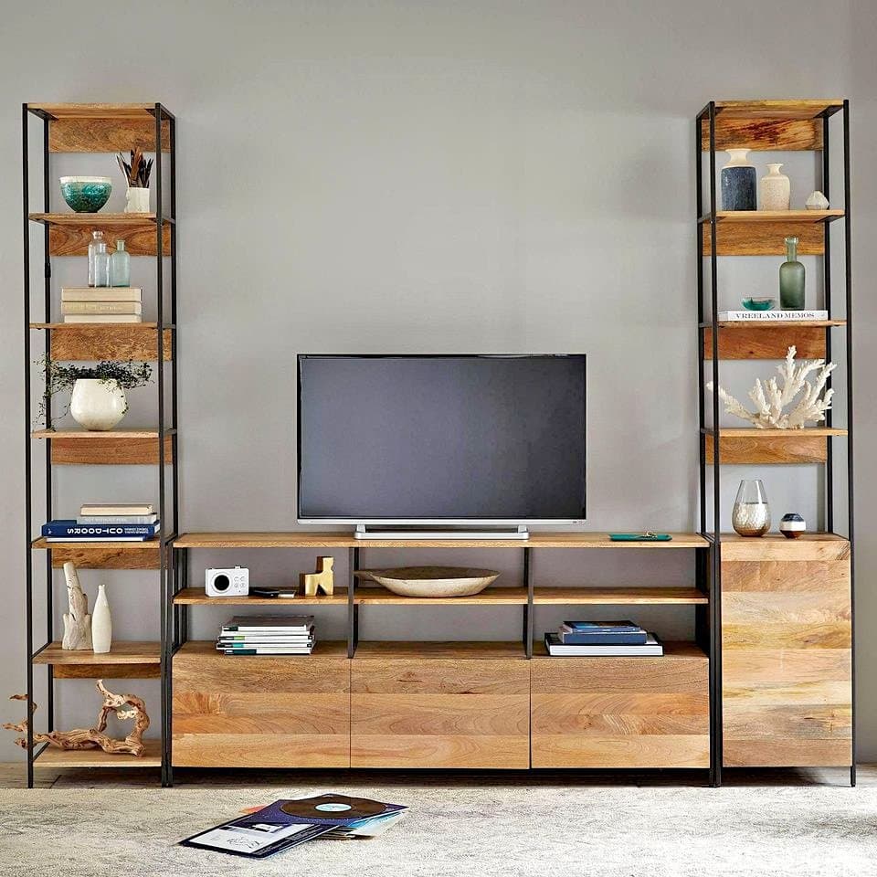 WEST ELM Industrial Console 67” (console only, not selling bookshelves)