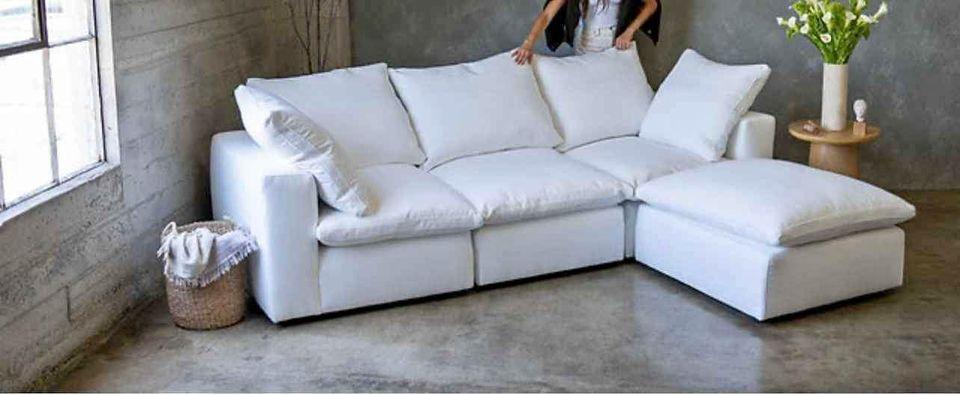 WHITE Sofa Sectional cloud RH Style Design