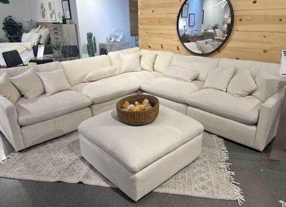 5 Piece Modular Cloud-like Sectional couch