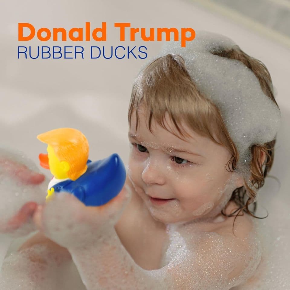 Large Donald Trump Rubber Duck - 3.15" Trump Rubber Duck , 1 Piece - Great for Jeep Ducking, Tr