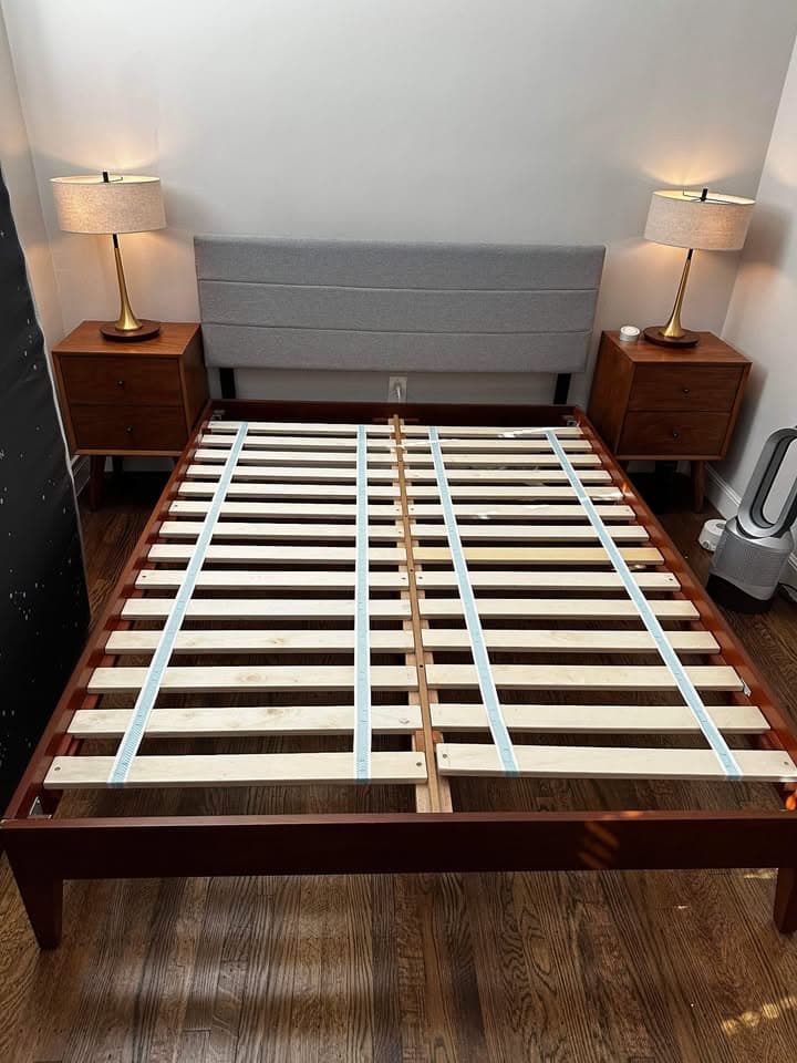 West Elm Roan Bed Frame (Queen, no headboard!)