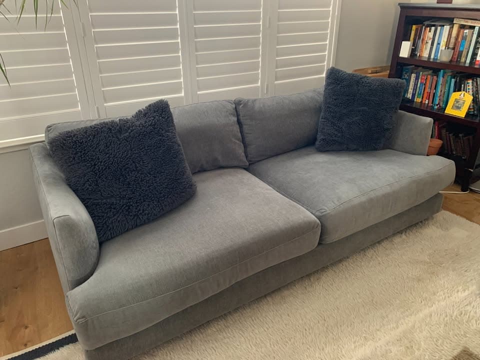 West Elm 82" Haven Sofa (Chenille Gray)