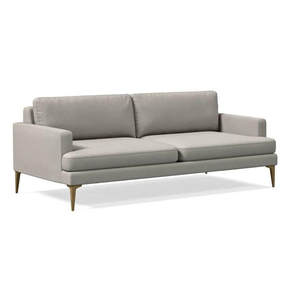 West Elm Andes 86” Sofa Couch in Frost Grey