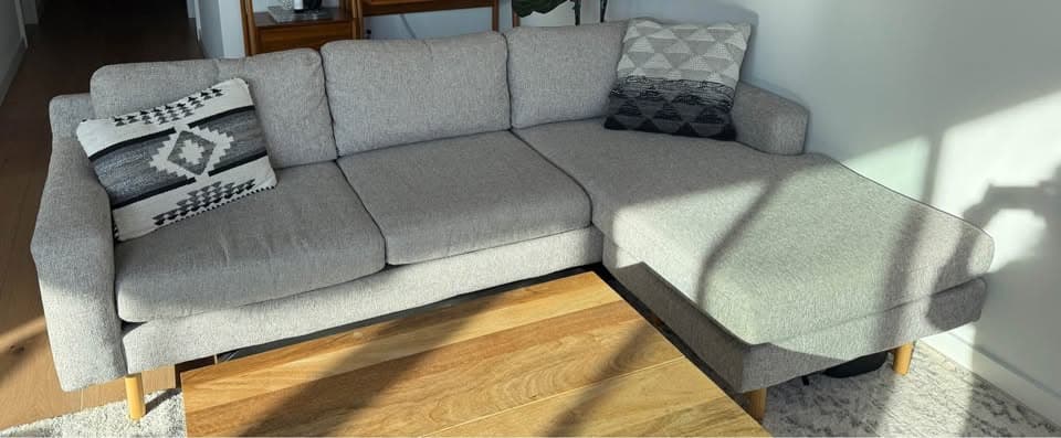 West Elm Eddy 3 Seater Flip Sectional/Sofa