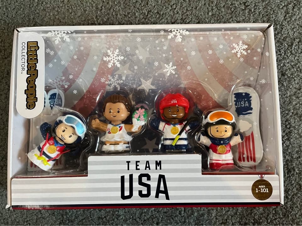 NEW Fisher Price Little People Collector Team USA Winter Olympics 2022 Set