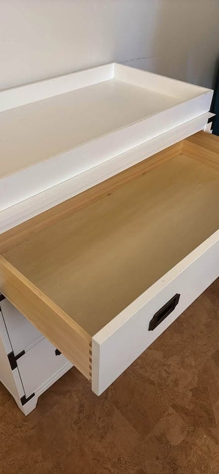 Crate and Barrel Campaign Dresser with Changing Table top