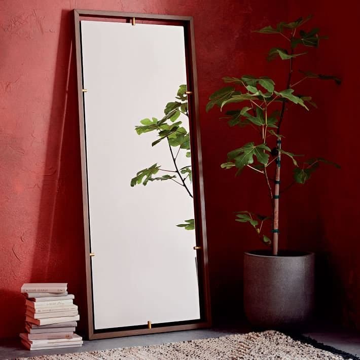 West Elm Floating Suspension Floor Mirror