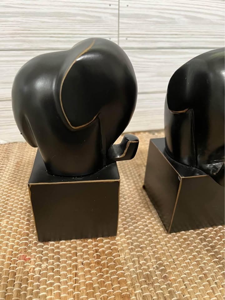 West Elm Elephant Bookends